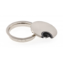 Kabeldoorvoer met borstel 80mm RVS look, inbouwdiepte 13mm,
