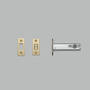 Deadbolt Latch/For Thumbturn Lock/82Mm Backset/Brass