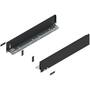 Legrabox ladezijde M 400mm, carbon zwart, hoogte 90,5mm