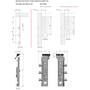 Kastophanger APC3 links met 3 duvels 10mm, verzinkt