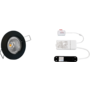5x rond zwart+5x powerled 7W+5x verl+driver