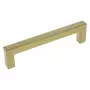 Greep mat messing 8.5x160mm L= 168.5mm, dikte 8.5mm, hoogte