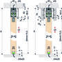 E-Space beslagset voor 1 houten deur, compleet