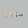 Deadbolt Latch/For Thumbturn Lock/57Mm Backset/Brass