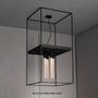 Caged Ceiling 4.0 - Black Marble/Buster Bulb Tube