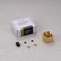 Exhaust Detail Kit/Cross Knurl/Brass