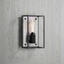 Caged Wall Light/Medium/White Marble