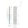 Luchtrooster wit kunststof 474 x 80mm, inlaat 464x70x13mm