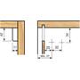 Kastophanger SCARPI 4 rechts 3D verstelbaar met schr. 5x15mm