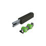 Spaceship push to open met roller met contactplaatje, 1 set
