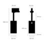 Exhaust Track/Linear/Graphite/Brass