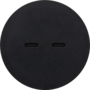 Rond 2.0 Multifit - USB-C 2X (30W) - s. trim - black ano