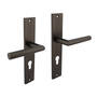 Deurkruk Bastian op schild 245x45mm PCgat 72mm