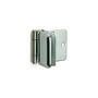 Glasdeurscharnier RVS verchroomd 13mm opleg voor glas 5-8mm