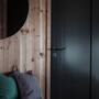 Door Handle Set/Unsprung/Cross/Black