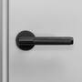 Door Handle Set/Unsprung/Cross/Black