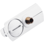 Adaptor wit 1-fase rail met 1x M10 buitendraad