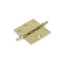 Vaaskopscharnier 76x76x2mm vermessingd