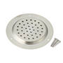 Luchtrooster rond 70mm buitenmaat, RVS, boormaat 55mm