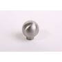 Knop diameter 25mm RVS geborsteld, hoogte 27mm