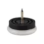 Glijnagel 20mm wit hoogte 10mm met beweegbare kunststof