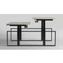 Square duo HS zwart inclusief frame 1500-2400mm.