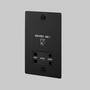 115V/230V Shaver Socket - Black - Black Interior