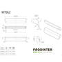 Greep Fall 30x128x140mm RVS look