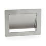 Afvaldoorlaat 308x234mm RVS voor verticaal gebruik