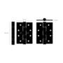 Hinge/102 X 76 X 3 Mm (4 X 3 Inch)/Set Of 2/Steel