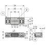Magneetsnapper trekkracht 4,5kg RVS opschroef