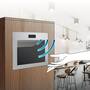 Afvaldoorlaat RVS met sensor contactloos openen 234x160x319