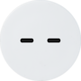 Rond 2.0 USB-C 2X (30W) - s. trim - white alu