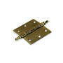 Vaaskopscharnier 76x76x2mm gebronsd met losse pen