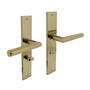 Deurkruk Bastian op schild 245x45 mm WC63/8 mm