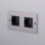 EU 2G Socket/Schuko Type F/Steel