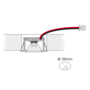 6x Pixel 24V mat zwart + MC-Easy basisontvanger + Driver 24W