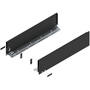 Legrabox ladezijde K 550mm, carbon zwart, hoogte 128,5mm