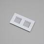 2G Wall Plate/Modules Only/White