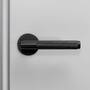 Fixed Door Handle/Single-Sided/Cross/Black