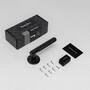 Fixed Door Handle/Single-Sided/Cross/Black