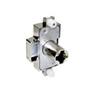 Espagnoletslot  met duvels P2 vernikkeld penmaat 15mm,