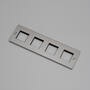 4G Wall Plate/Modules Only/Steel
