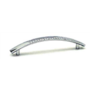 Greep aluminium mat verchroomd 159x17mm, hartafstand 128mm
