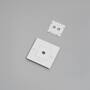 1G Wall Plate/w/ Infills/White