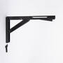 Konsole RVS zwart inklapbaar 307mm, hoogte 165mm
