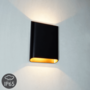Wandlamp Valencia L Zwart up/down Dimbaar IP-65