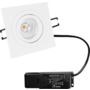 Smooth kantelbare inbouwspot vierk. wit + Triac driver