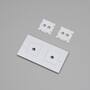 2G Wall Plate/Horizontal/White