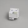 USB Module/USB A + C Quickcharge/45Mm/White